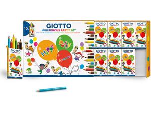 Ξυλομπογιές GIOTTO Mini Party box (περιέχει 10 σετ των 6 τεμαχίων)